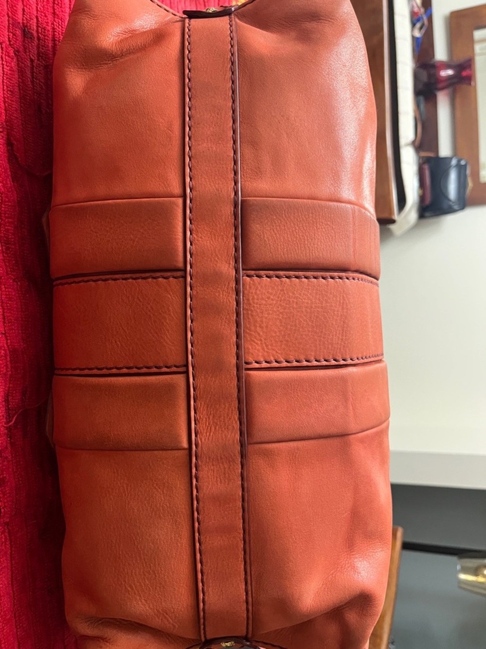 Tod's  nubuck Leather Shoulder Bag with Gold Hardware - Picture 7 of 16